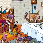 02 = Hamburger Abendblatt / Rubrik Himmel und Elbe - Editorial Illustration 02.Abendblatt2