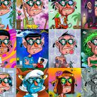 03 = Nerdy Ned / NFTs - Serie NFT Illustrationen (Auswahl) 03.NerdyNed